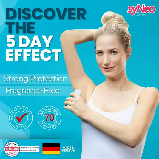 SyNeo 5 Déodorant Roll-On anti-transpirant pour femme et homme, 1 pack (1 x 50 ml)
