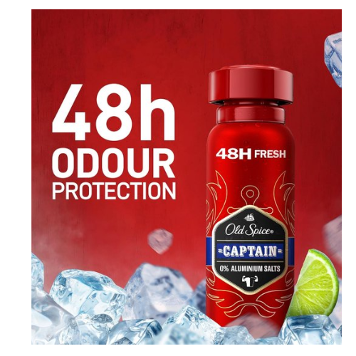 Old Spice Captain Deodorant Man - Body Spray - Deodorant man voordeelverpakking - 6 x 150 ml -