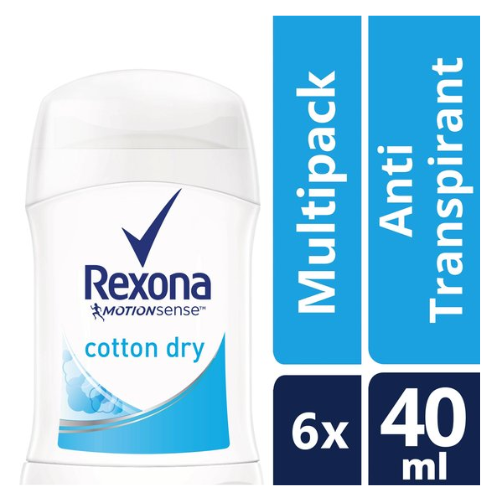 Rexona Women Ultra Dry Cotton - 6 x 40 ml - Deodorant Stick
