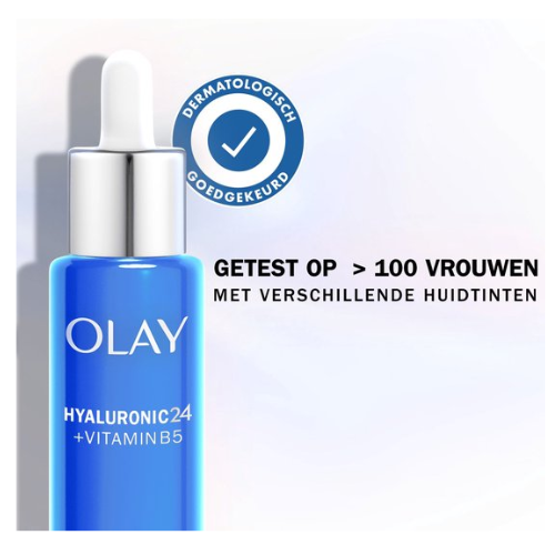 Olay Hyaluronic Serum - Met Niacinamide en Vit B5 - Hydrateert & Maakt De Huid Voller En Glad - 40 ml