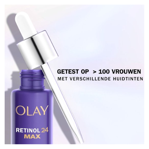 Olay Retinol 24 MAX* Nachtserum - 3 Acties: Gladmaken, Vernieuwen en MAX* hydrateren - 40 ml