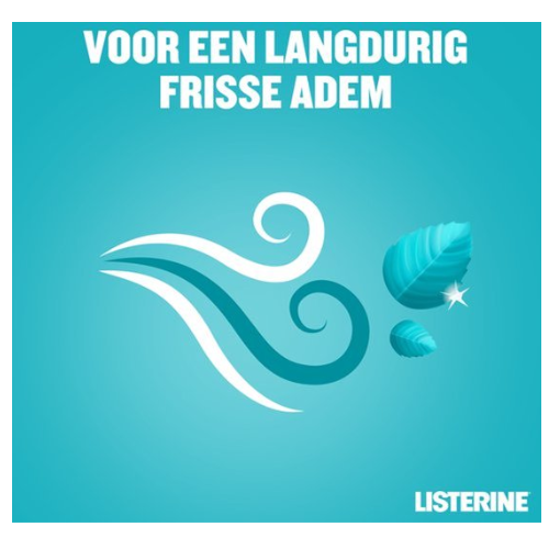 LISTERINE Mondwater Cool Mint Milde Smaak - mondspoeling - zonder alcohol - langdurig frisse adem - 4 x 750ml