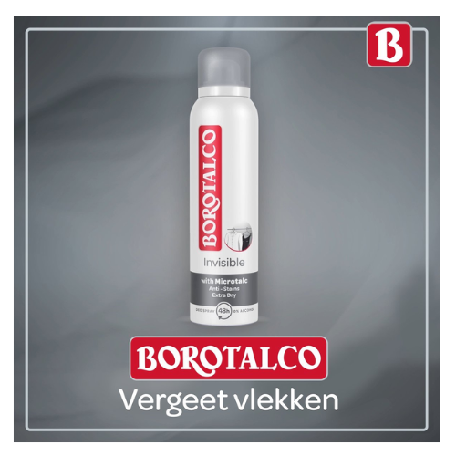 Borotalco Deospray Invisible 150 ml - Voordeelverpakking - 3 stuks