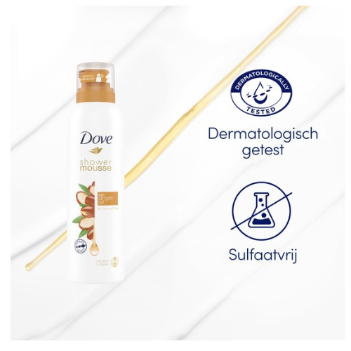 Dove Shower Mousse - Argan Oil -voordeelverpakking - 6 x 200 ml