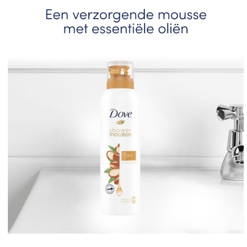 Dove Shower Mousse - Argan Oil -voordeelverpakking - 6 x 200 ml