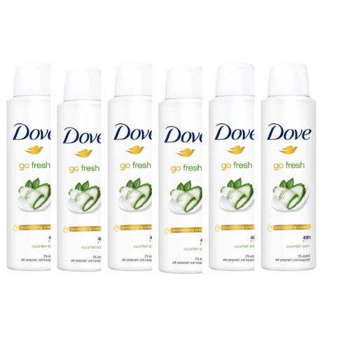 Dove Go Fresh Cucumber & Green Tea Women Deodorant Spray - Voordeelverpakking- 6 x 150 ml