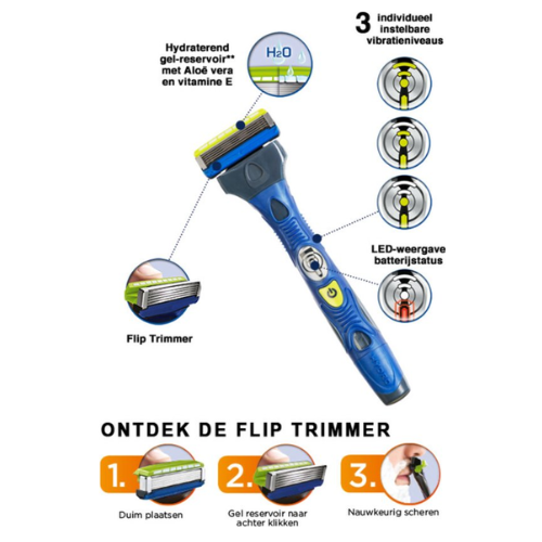 Wilkinson Hydro 5 Scheermesjes - Groomer Power Select 4 Stuks