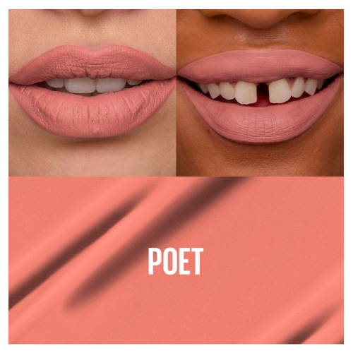 Maybelline New York - SuperStay Matte Ink Lipstick - 60 Poet - Roze - Matte, Langhoudende Lippenstift - 5 ml