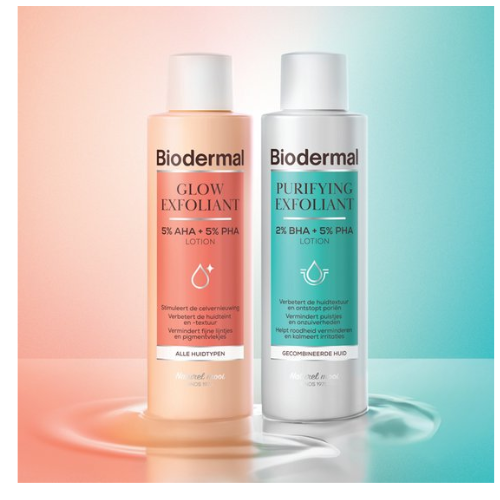 Biodermal Glow Exfoliant - een milde, effectieve exfoliërende lotion - Parfumvrij - 150 ml