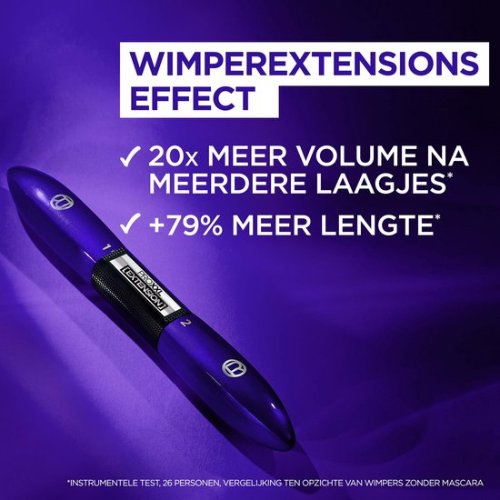 L'Oréal Paris - PRO XXL EXTENSION - Zwart - Mascara geïnspireerd op het effect van wimperextensions - 12 ml - voordeelverpakking - 3 Stuks