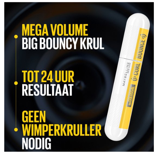 Maybelline New York - Colossal Curl Bounce Mascara - Very Black - Waterproof, Mega Volume Mascara - 10 ml - voordeelverpakking - 3 Stuks