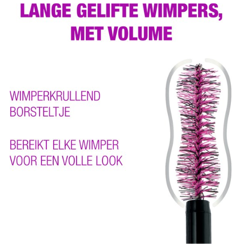 Maybelline The Falsies Lash Lift Mascara - 01 Black - Zwart - Volume Mascara