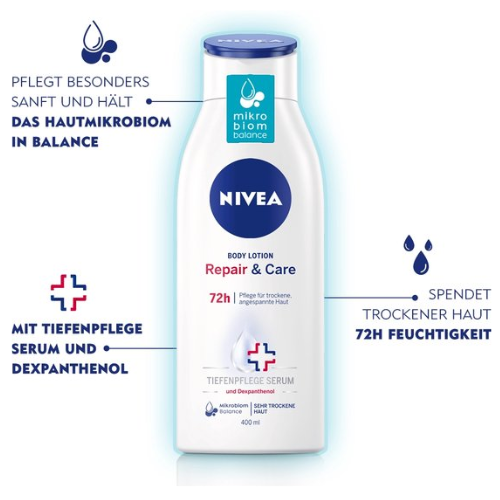 Nivea - Repair & Care Body Lotion - Voor Zeer Droge Huid - 400 ml