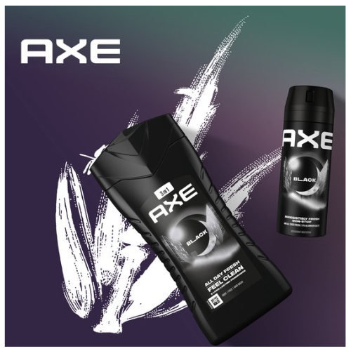 AXE 3-in-1 Douchegel Voordeelverpakking- Black - 6 x 250 ml -
