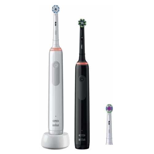 Oral-B Pro 3 3900 - Duo - Elektrische Tandenborstel - Zwart & Wit