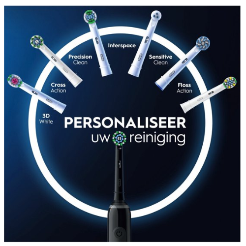 Oral-B Pro 3 3900 - Duo - Elektrische Tandenborstel - Zwart & Wit