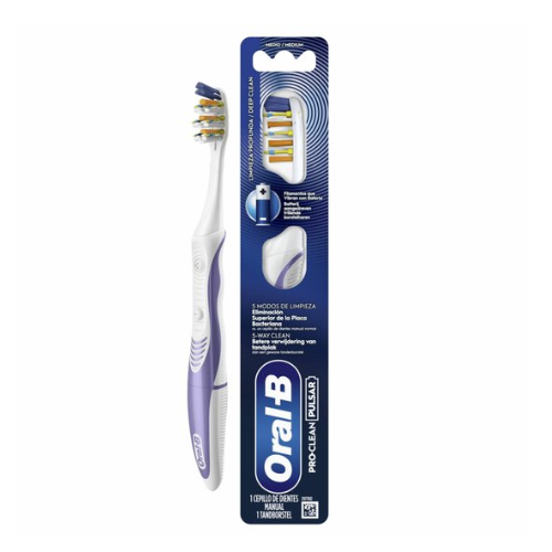 Oral-B Tandenborstel Pro-Clean Pulsar Medium - Voordeelverpakking 12 stuks