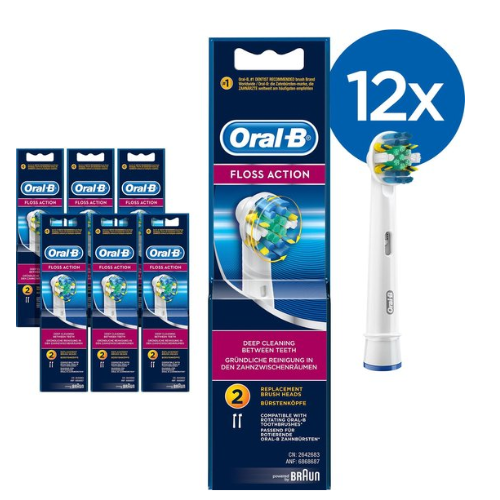 Oral-B Floss Action - Têtes de brosse - 12 pièces