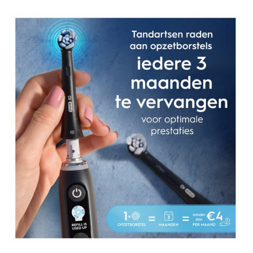 Brossettes de brosse Oral B iO Gentle Care – Noires | 4 pièces