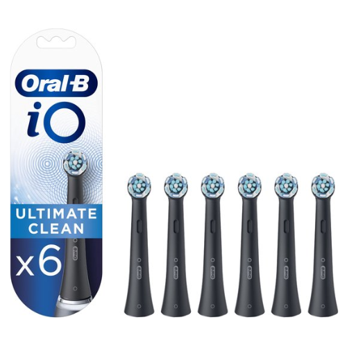 Brossettes de brosse Oral-B iO Ultimate Clean Noir 6 pièces