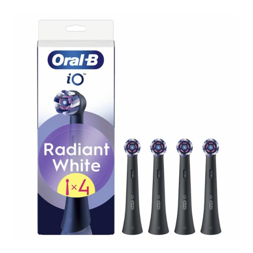 Brossettes de brosse Oral-B iO Radiant White Black, 4 pièces