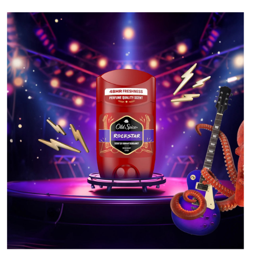 Déodorants Old Spice RockStar - Pack économique de 6 pièces