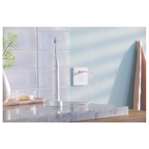 Philips Sonicare Optimal Sensitive - Têtes de brosse de rechange pour brosse à dents électrique - Blanc - Lot de 4 - HX6054/10 - Dents sensibles