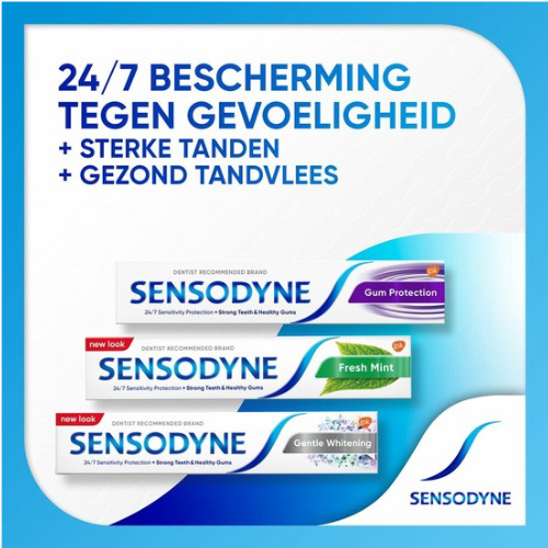 Dentifrice Sensodyne Menthe Fraîche pour dents sensibles 4x75ml