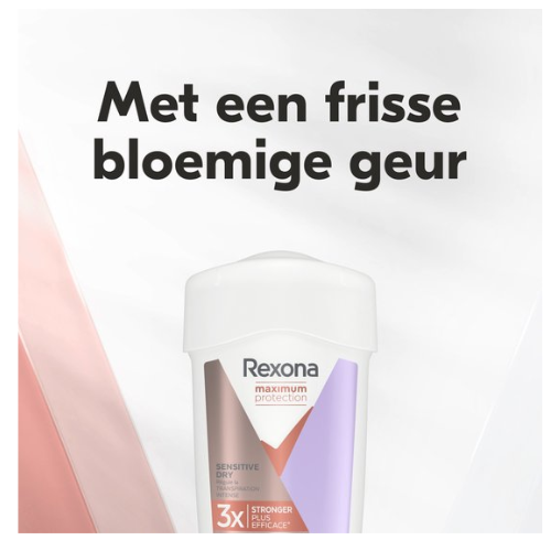 Stick anti-transpirant Rexona Women Protection maximale - Peaux sensibles et sèches - 6 x 45 ml - Pack économique