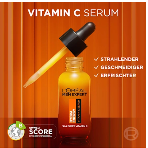Sérum à la vitamine C Hydra Energy Men Expert de L'Oréal Paris, 30 ml