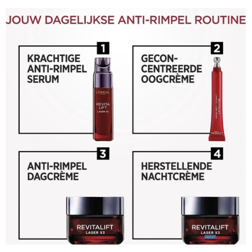 Crème de nuit L'ORÉAL PARIS Revitalift Laser X3, 50 ml