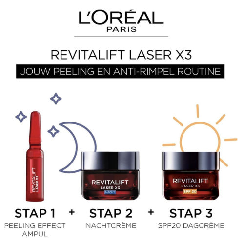 REVITALIFT Laser X3 Ampoules Effet Peeling Cure 7 Jours