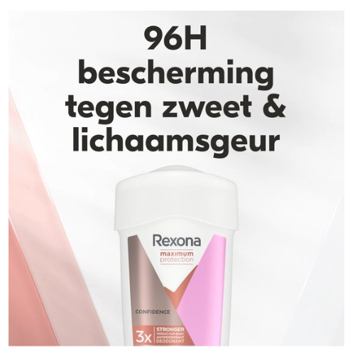 Déodorant anti-transpirant Rexona Women Protection maximale - Confidence - 6 x 45 ml - Pack économique