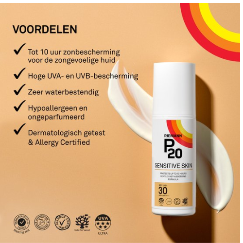 P20 Peau Sensible SPF 30 - peau sensible aux coups de soleil - indice 30 - 200 ml