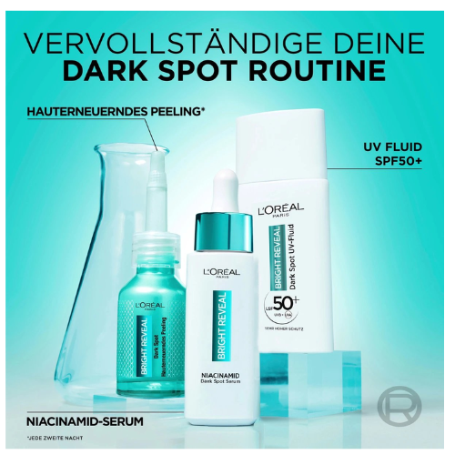 Sérum Niacinamide Revitalift Bright Reveal de L'Oréal Paris - Enrichi en Mélasyl - Contre les taches pigmentaires et le teint terne - 30 ml