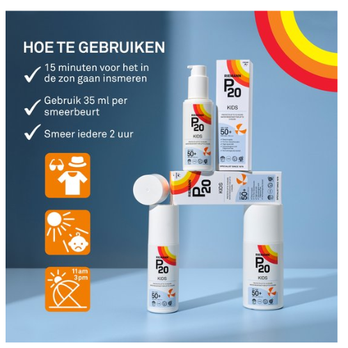 P20 Kids SPF 50+ - Lotion solaire - Facteur 50+ - 200 ml