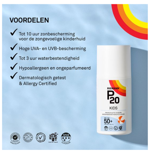 P20 Kids SPF 50+ - Lotion solaire - Facteur 50+ - 200 ml
