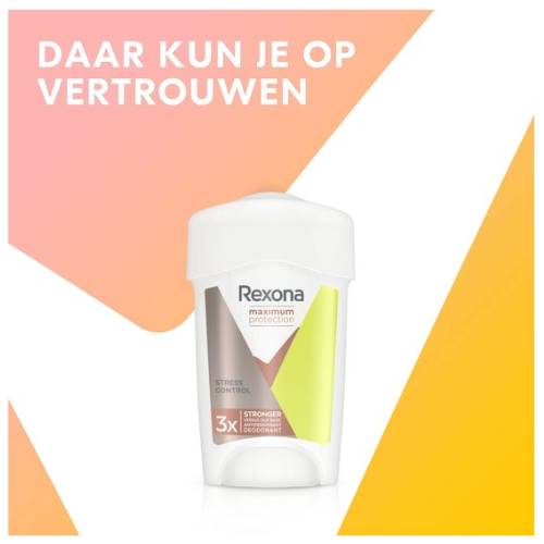 Stick anti-transpirant Rexona Maximum Protection Stress Control - 6 x 45 ml - Pack économique