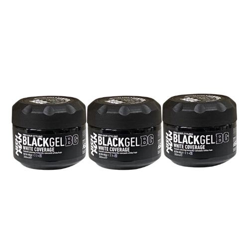 NISHMAN BLACK GEL BG WHITE COVERAGE 300 ML - VOORDEELVERPAKKING -  3 STUKS