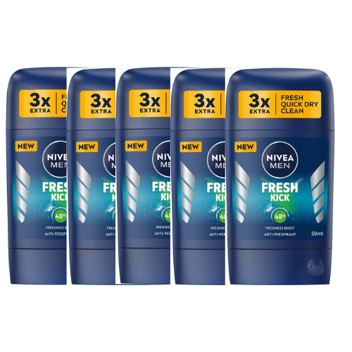 Nivea Fresh Kick Anti-perspirant Stick - voordeelverpakking - 5 x 50ml