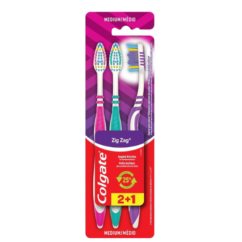 Colgate Tandenborstel 3-Pack Zig Zag Medium
