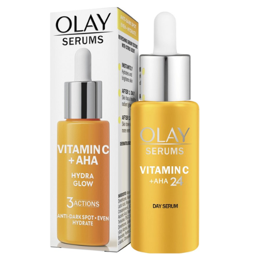Olay Vitamine C Serum - AHA + 99% Pure Niacinamide - Anti-pigmentvlekken - Egaliseert, Hydrateert - 40ml