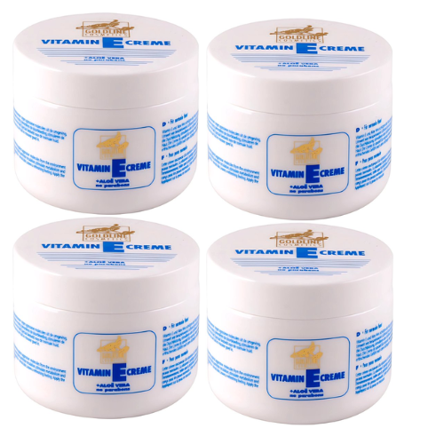 Goldline Vitamine-E met Aloë Vera voor de Normale Huid - 250 ml - Bodycrème - Voordeelverpakking - 4 stuks