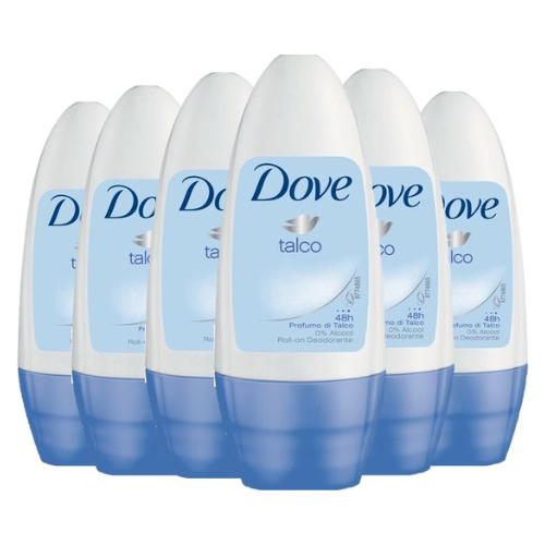 Dove - Deodorant - Roller - Talco - voordeelverpakking - 6 x 50ml