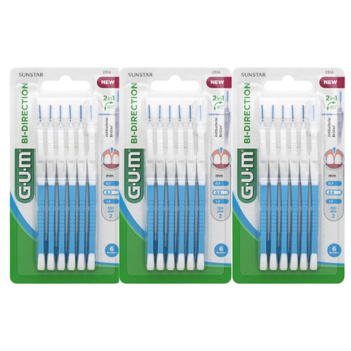GUM BI-DIRECTION | 0.9 | ISO size 2 - voordeelverpakking - 3stuks