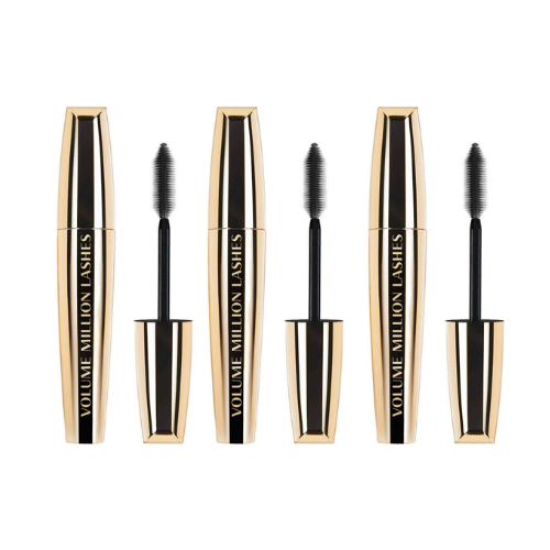 L’Oréal Paris - Volume Million Lashes Zwarte Volume Mascara - Classic - Black - Zwart - 10,7 ml voordeelverpakking - 3 Stuks
