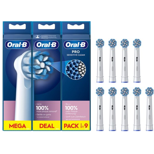 Brossettes de nettoyage Oral-B Sensitive Clean, 9 pièces