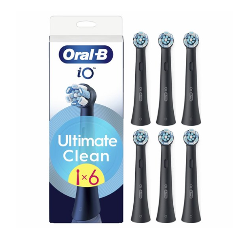 Brossettes de brosse Oral-B iO Ultimate Clean Noir 6 pièces