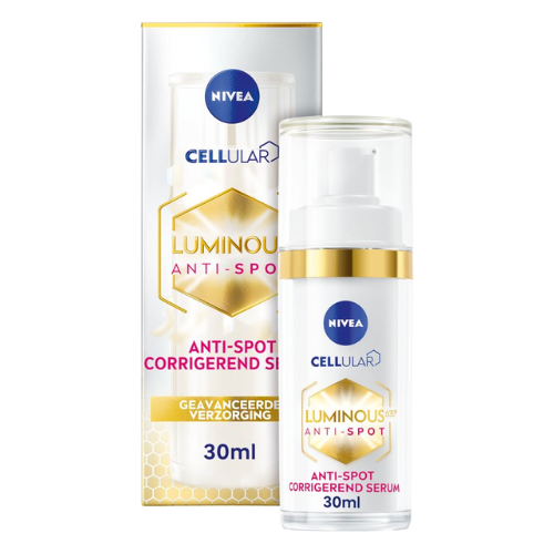 Sérum visage anti-taches NIVEA Cellular LUMINOUS630 - Élimine les taches pigmentaires - Sérum visage pour tous types de peau - Soin à l'acide hyaluronique et à la vitamine E - 30 ml