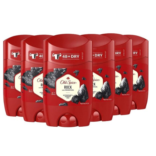 Déodorant en stick Old Spice - Déodorant Rock - Pack économique 6 x 50 ml